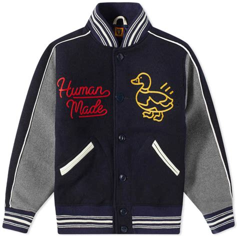 human made varsity jacket replica|human made testing varsity.